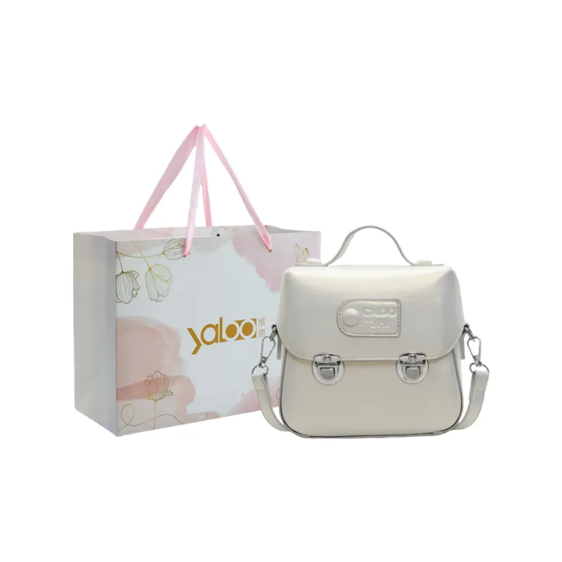 Yalu PU Handbag Unisex White/Silver/Black/Pink/Yellow-0