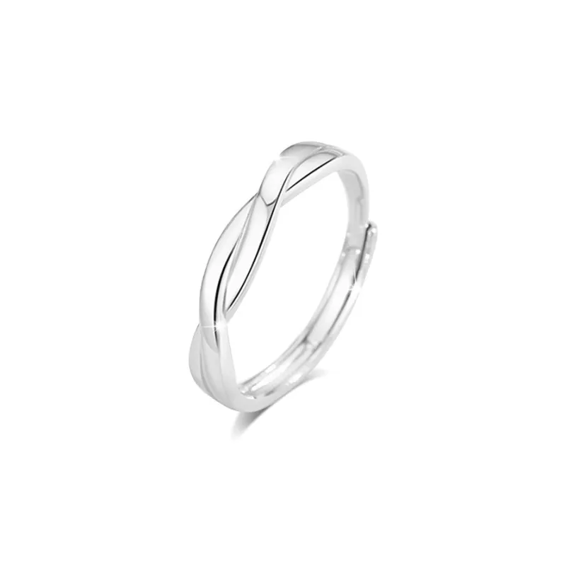 BLANK IN BLANK Sterling Silver Rings Unisex-0