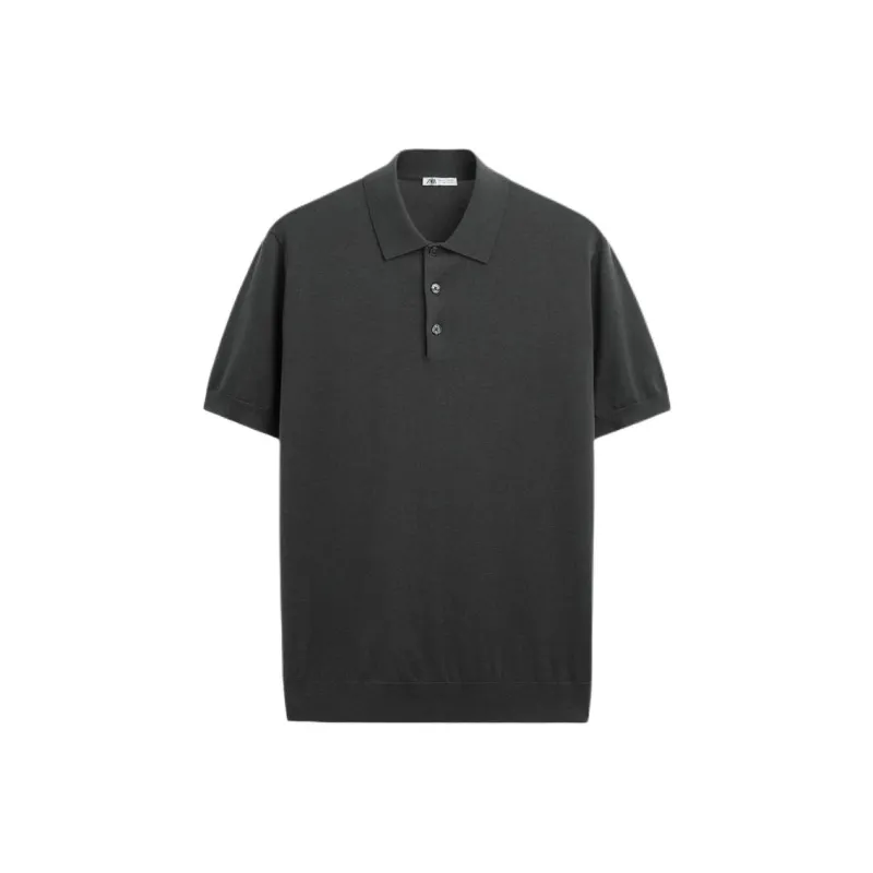ZARA Polo Shirts Men Cement-0