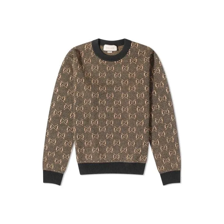 GUCCI Sweaters Men Brown-0