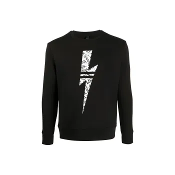 Neil Barrett Logo Print Cotton Sweatshirt