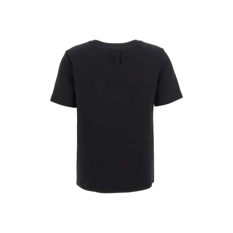 'S MAX MARA Tubo Logo Embroidered Crewneck T Shirt-1