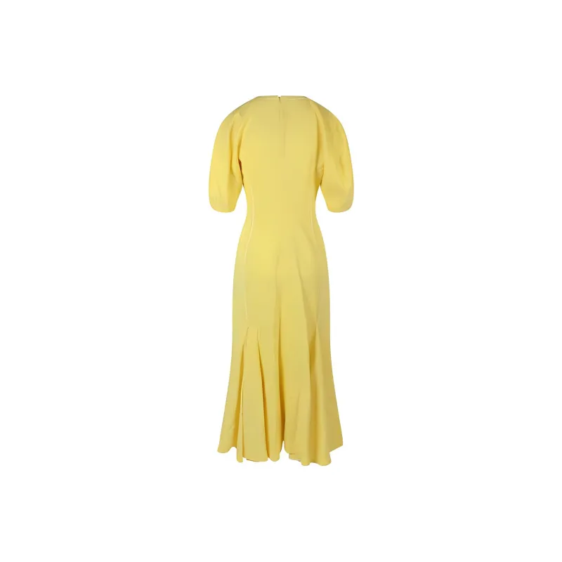 MARNI Short-Sleeved Dresses Women's Yellow-1