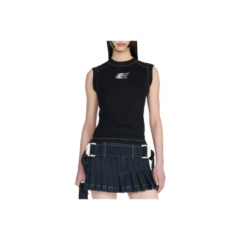 DION LEE SS24 DLE MUSCLE TEE Tank Top Unisex Black