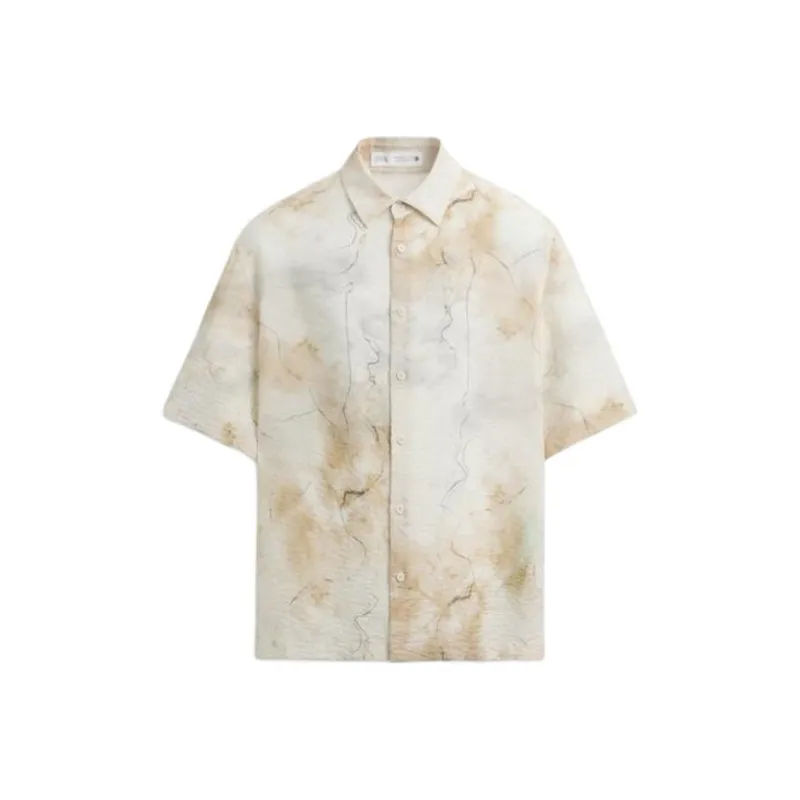 ZARA Shirts Men Beige-0