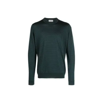 JOHN SMEDLEY Gare Striped Merino Jumper