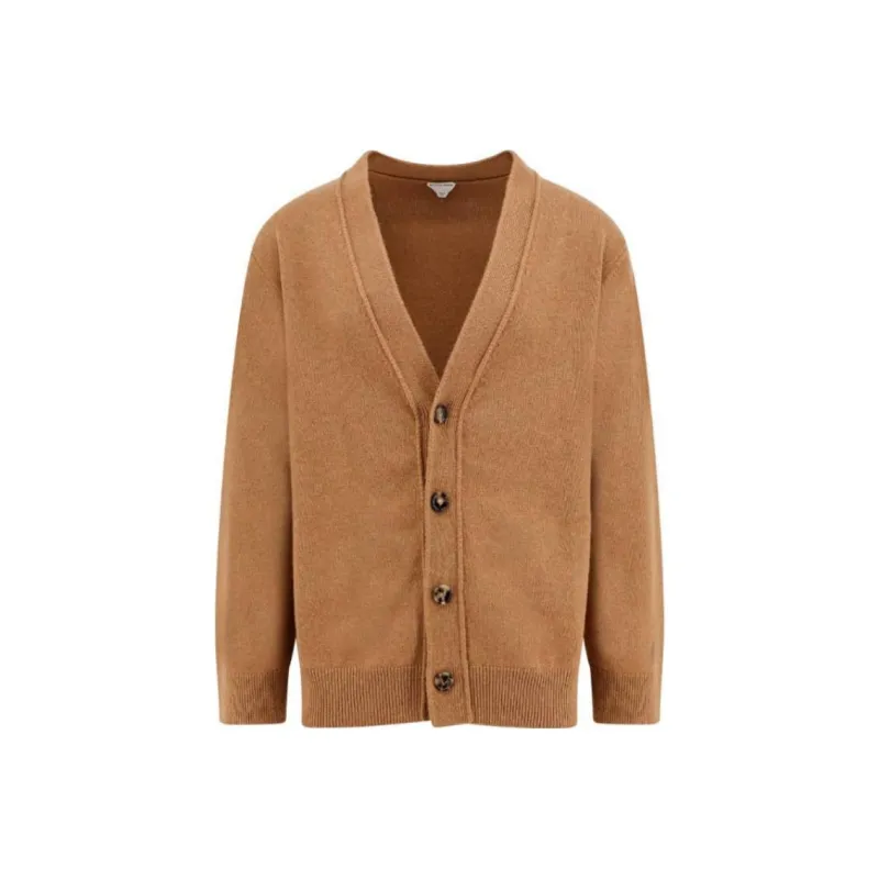 Bottega Veneta Long Sleeved V Neck Knitted Cardigan-0