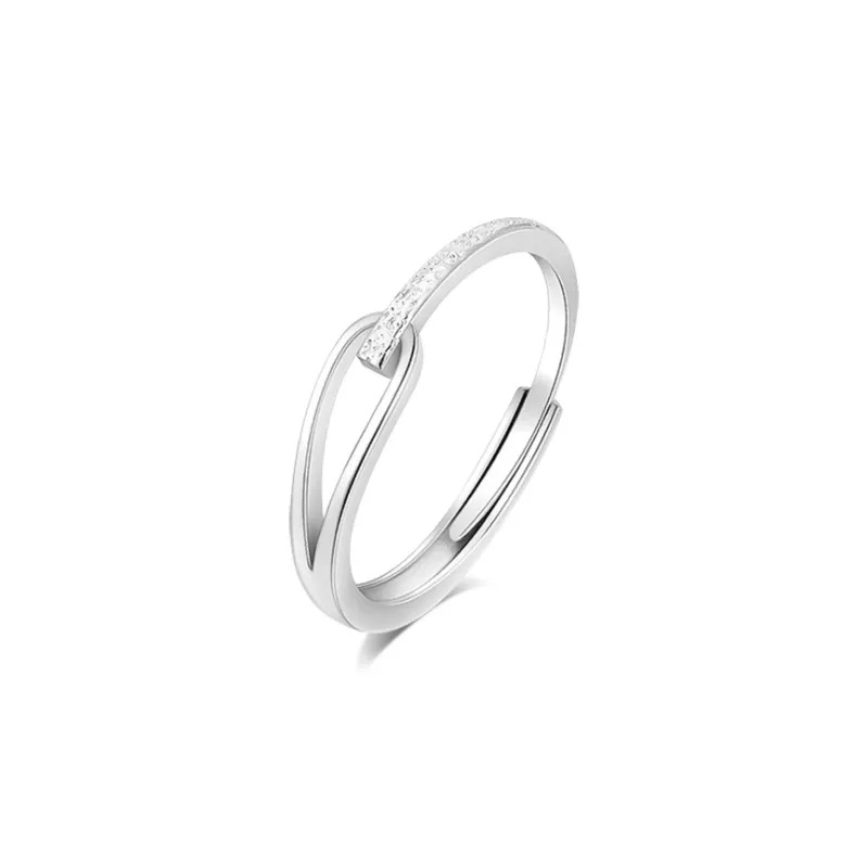 BLANK IN BLANK Sterling Silver Rings Unisex-10