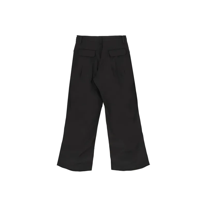 Yohji Yamamoto Casual Pants Unisex Black-1