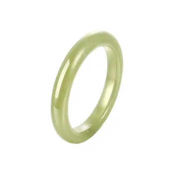 Mokinggran Hetian Jade Bangles Pale Greenish White Jade Women's