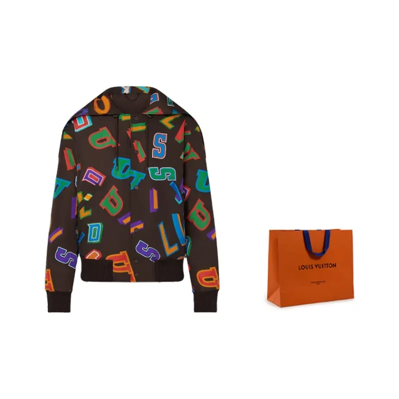LOUIS VUITTON X Nba Letters Hooded Blouson-6