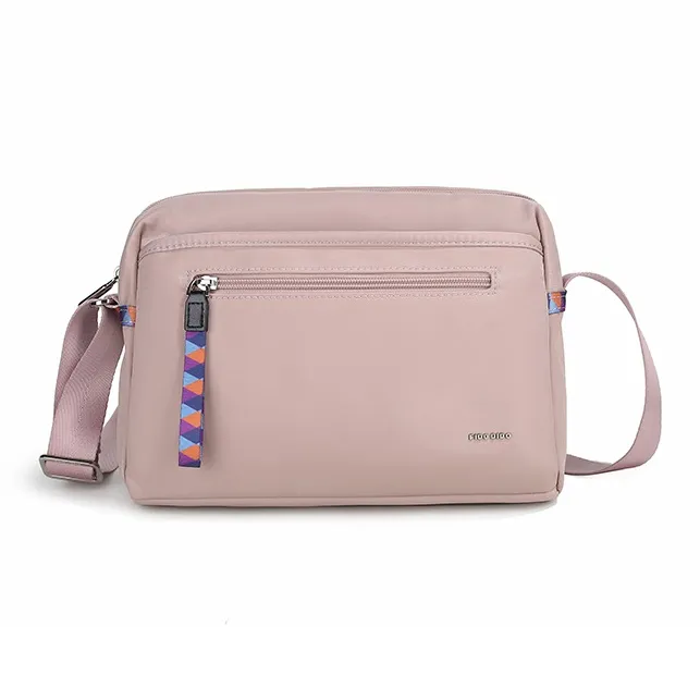 FIDO DIDO Oxford Crossbody Bag Medium Size Women's Multicolor-8