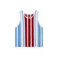 Blue Red Stripes/White