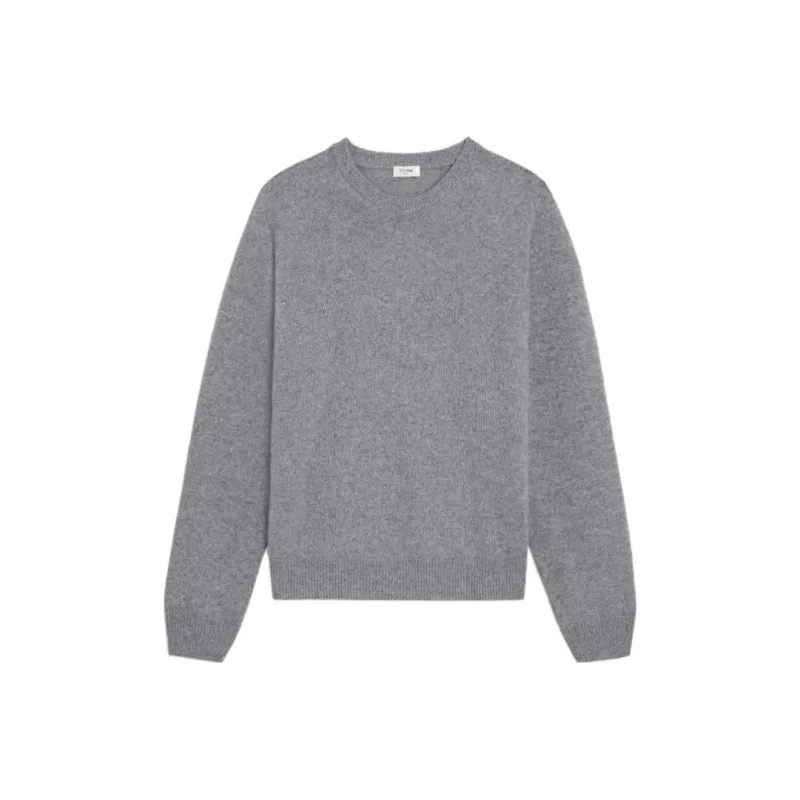 CELINE Triomphe Crew Neck Sweater In Cashmere-0