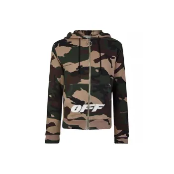 OFF WHITE Camo Zip Hoodie