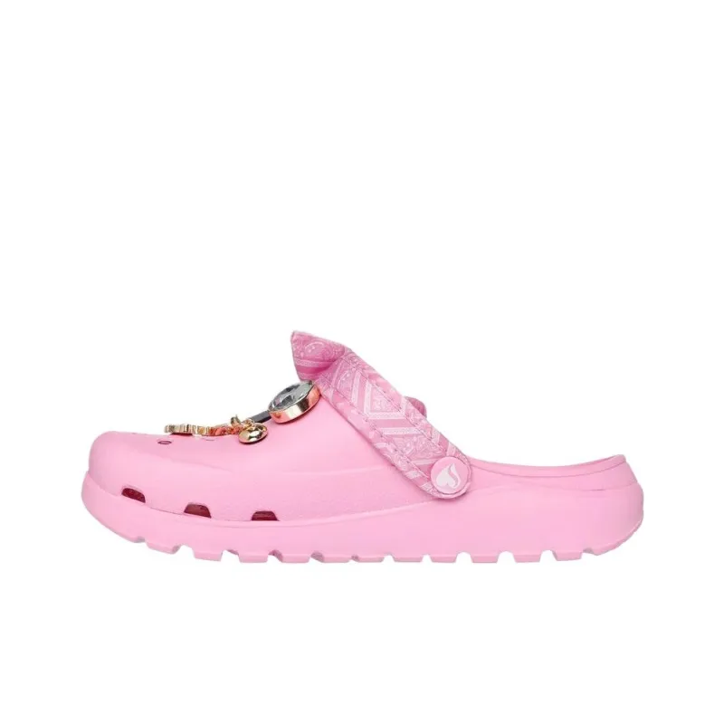 SNOOP DOGG x Skechers ARCH FIT FOOTSTEPS Clogs Women's Pink-1