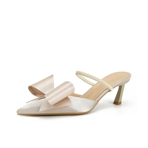 TADSW Rubber Sole Closed Toe Slippers Women's