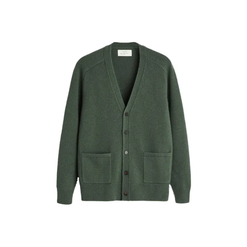 ZARA Knitwear Men Light Khaki Green-0