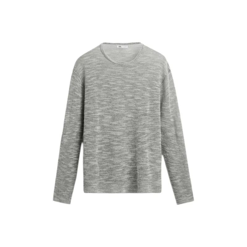 ZARA Sweater Men's 1Zebra Print Gray-0