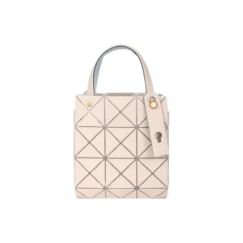 ISSEY MIYAKE CARAT Polyvinyl Chloride Resin Diamond Handbag Women's Beige