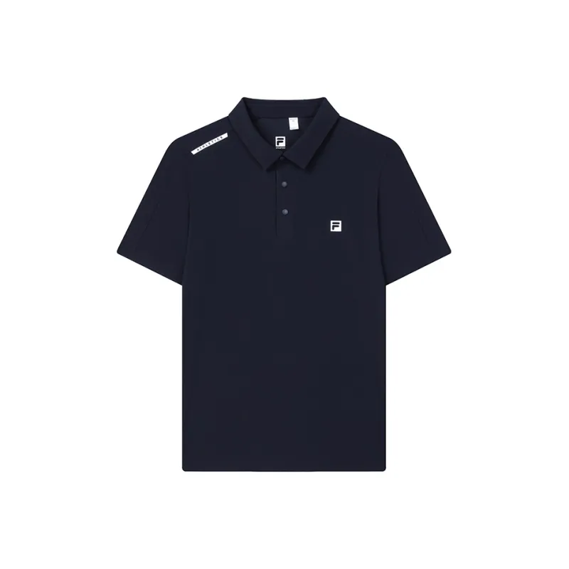 FILA Fitness Polo Shirt Men's RD Royal Blue-0