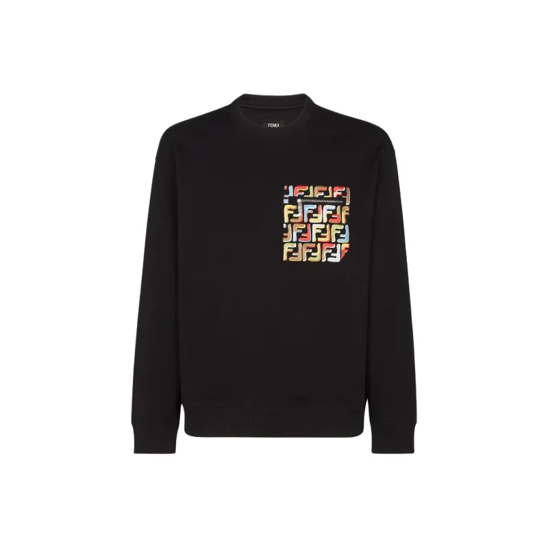 FENDI SS25 Sweatshirt Men's Black-0