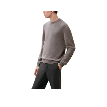 HERMES Cashmere Sweater Men's Light Gray