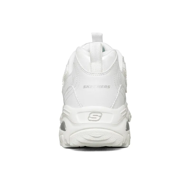 Skechers D Lites Low Top Running Shoes White Women's-4