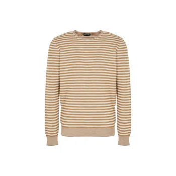 GIORGIO ARMANI Striped Crew neck Jumper