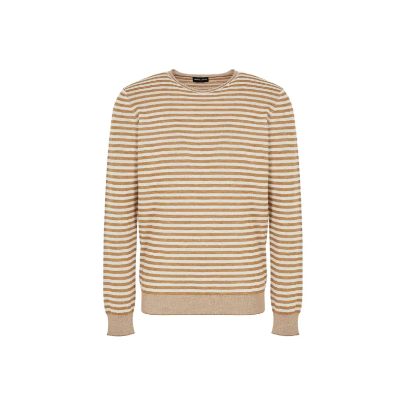 GIORGIO ARMANI Striped Crew neck Jumper-0