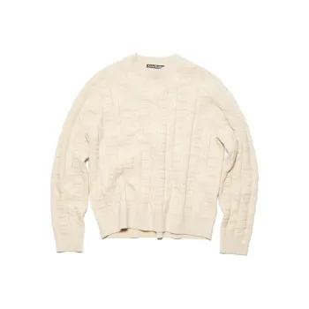Acne Studios FW23 Sweater Unisex Oat Porridge
