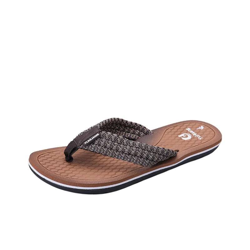 NANJIREN Cut Out Quiet Odor Resistant Abrasion Resistant Slip Resistant Quick Dry Antibacterial Flip Flops Men's-21