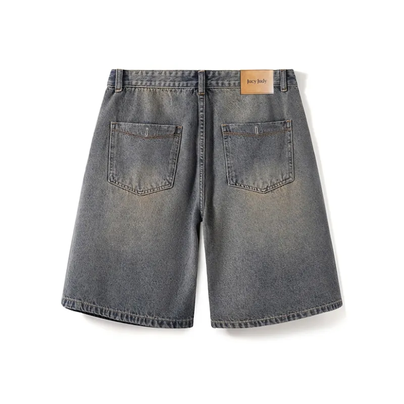 JUCY JUDY Denim Shorts Unisex Vintage Blue-1