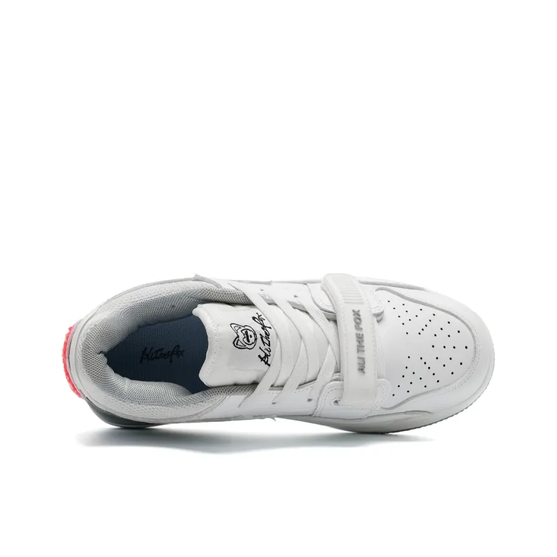 ALI THE FOX Casual Shoes Unisex White Gray-3