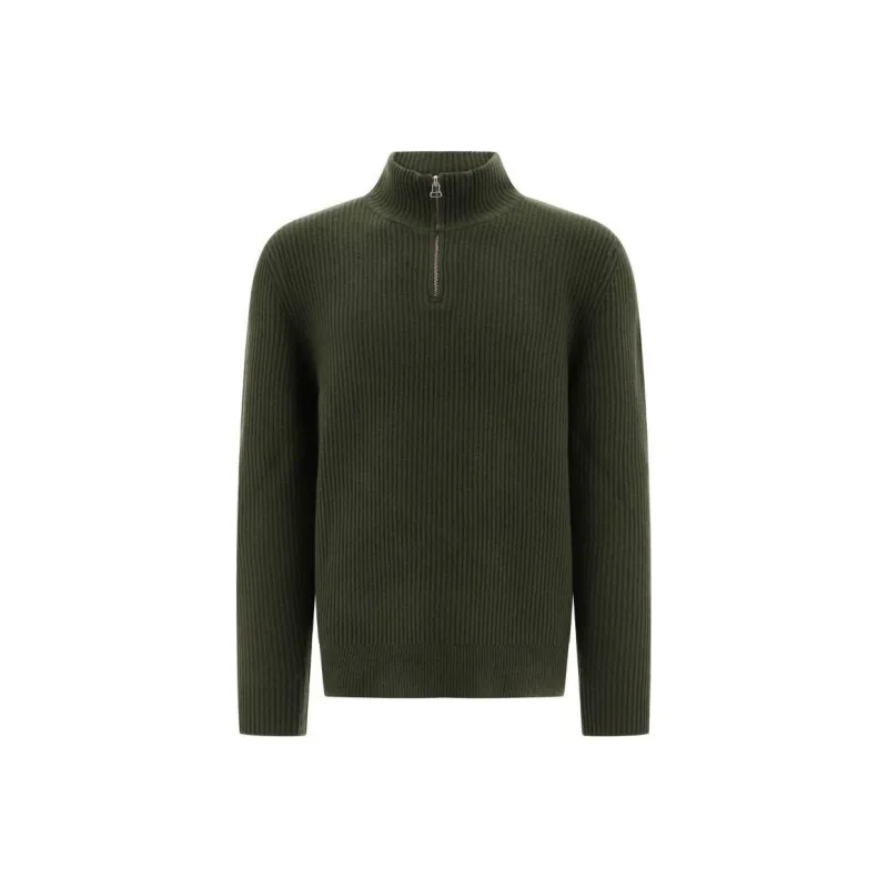 A.P.C High Neck Ribbed Knitted Jumper-0