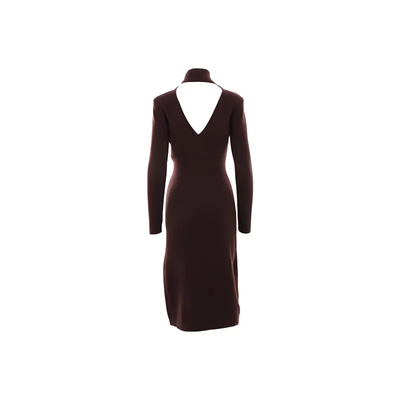 TOM FORD Cut-Out Detailed Knitted Midi Dress-1