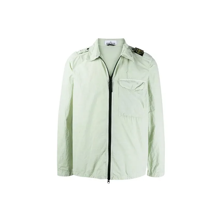 STONE ISLAND SS21 Jackets Coats Men's Light Green-0
