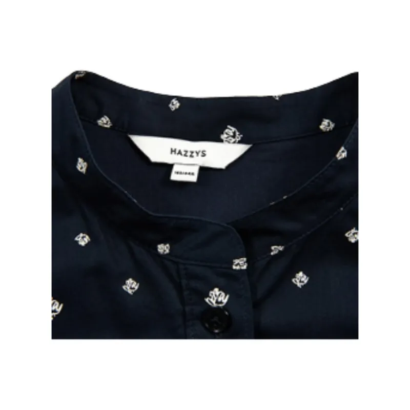 HAZZYS Short Sleeved Dress Women's Navy Blue-1