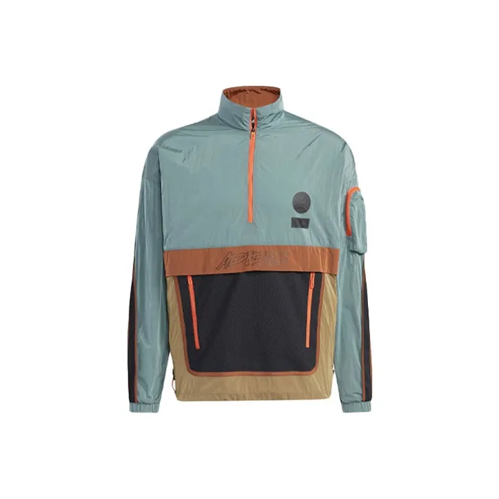 Adidas Jackets Men Yellow Green-0