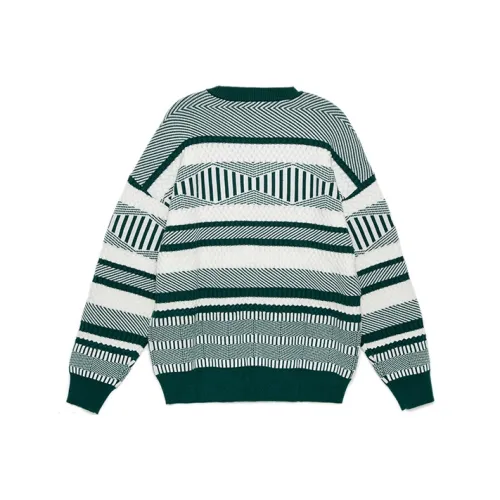 Palladium Knitwear Unisex Green White Textured