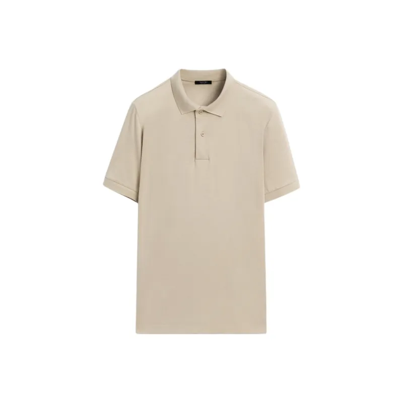 Massimo Dutti Polo Shirt Men's Ochre-0