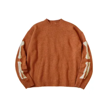 Kapital 5G Wool Knit Bone Crew Sweater