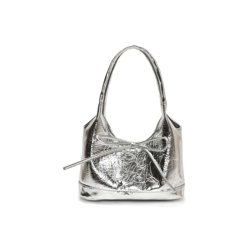 SEVENMOONS PU Shoulder Bag Regular Women's Ecru/Silver/Black/Blue/Pink-5