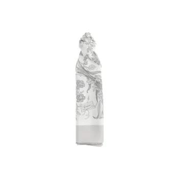 GUCCI Silk Scarves Women's Gray
