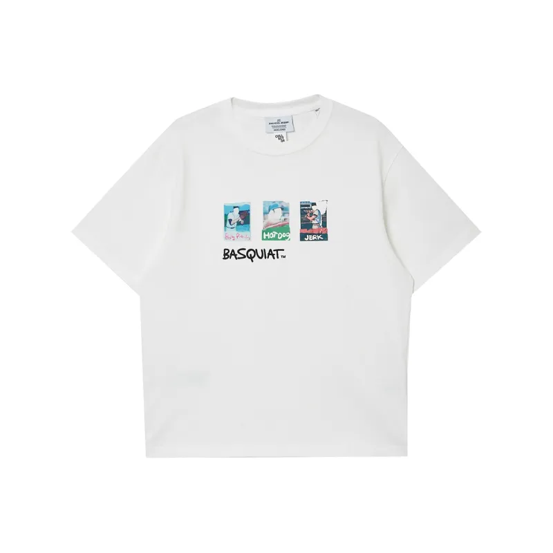 JACK JONES· x Jean Michel Basquiat JACK JONES/Jack Jones X Basquiat Spring Summer T Shirt Men's-0