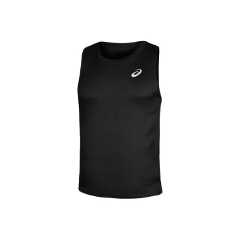 Asics Silver Tank Tops Men Black