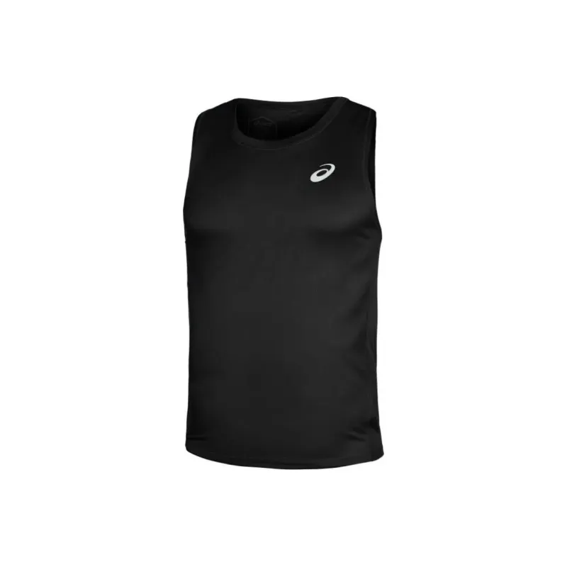 Asics Silver Tank Tops Men Black-0
