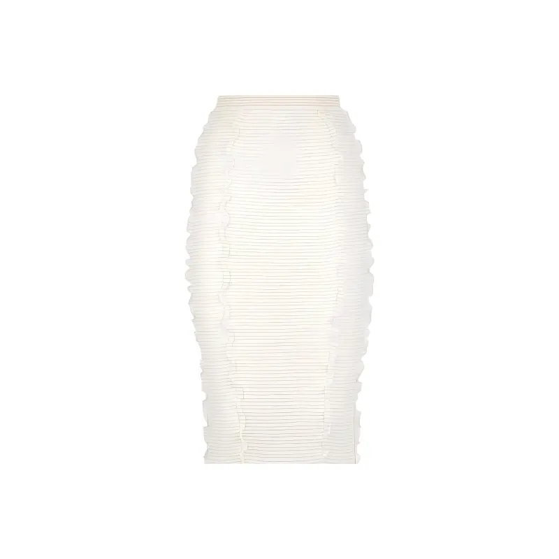 FENDI Casual Long Skirts Women's Beige-4
