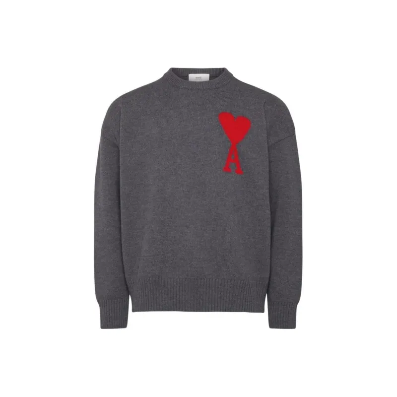 AMIPARIS Intarsia logo Wool Jumper-0