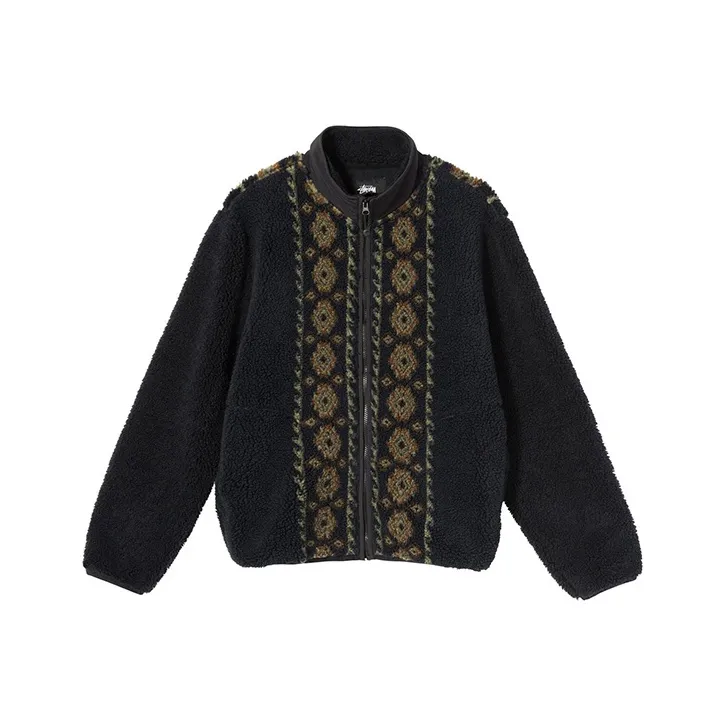 Stussy Lima Jacquard Sherpa Jacket-0